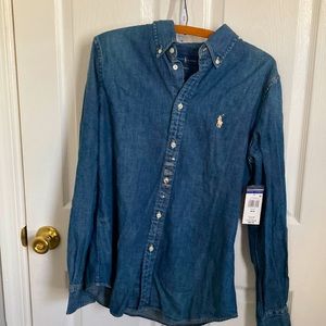 Darker blue Ralph Lauren OCBD sz M